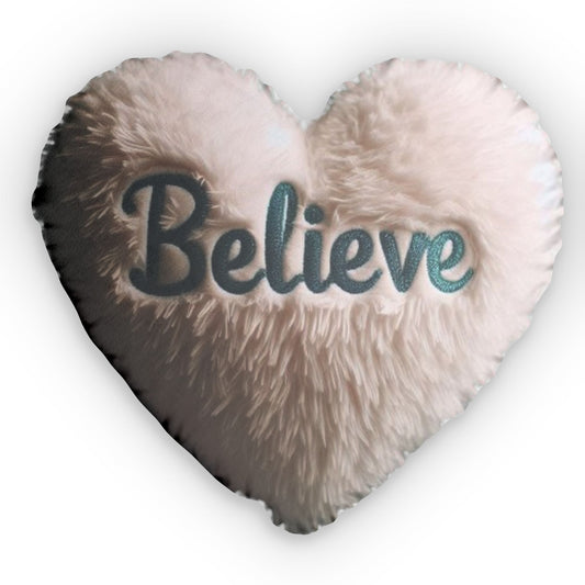 Believe Plush, Believer Shaped Pillow