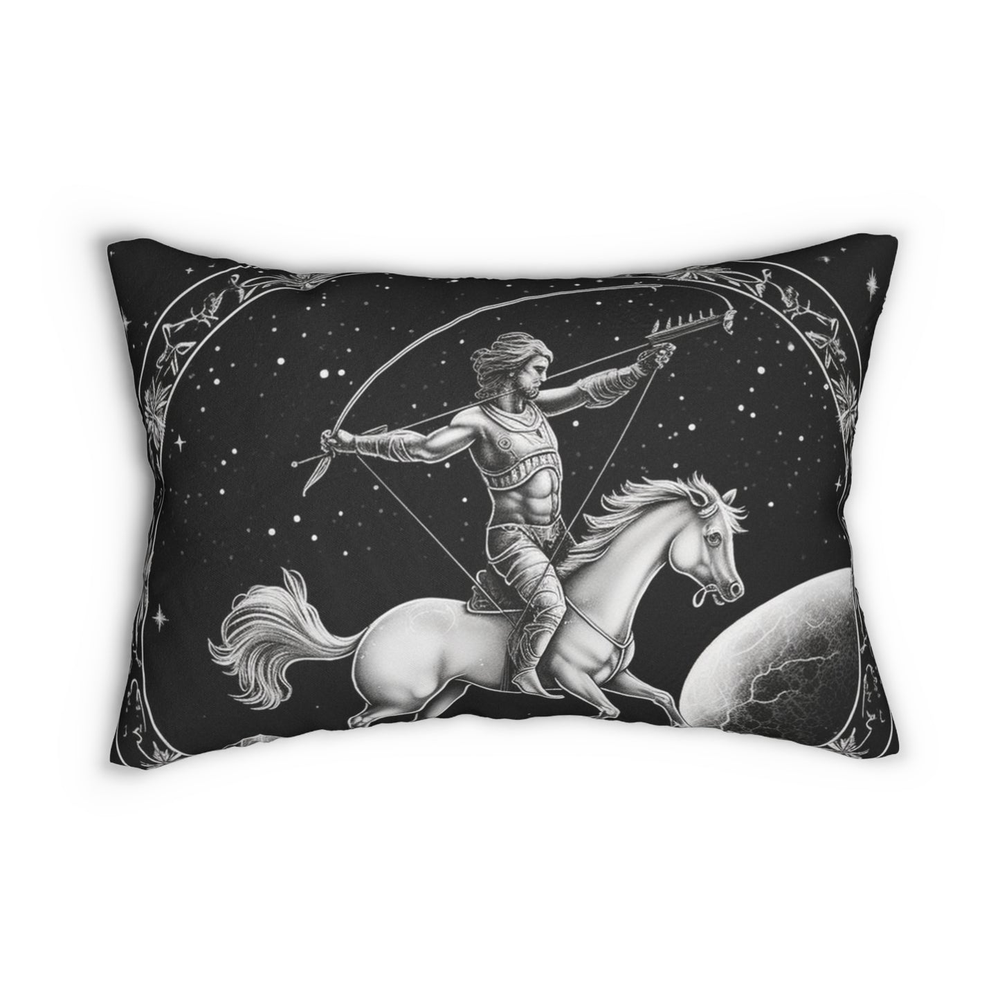 Sagittarius Zodiac Design, Spun-Polyester Lumbar Pillow, Double-Sided Print