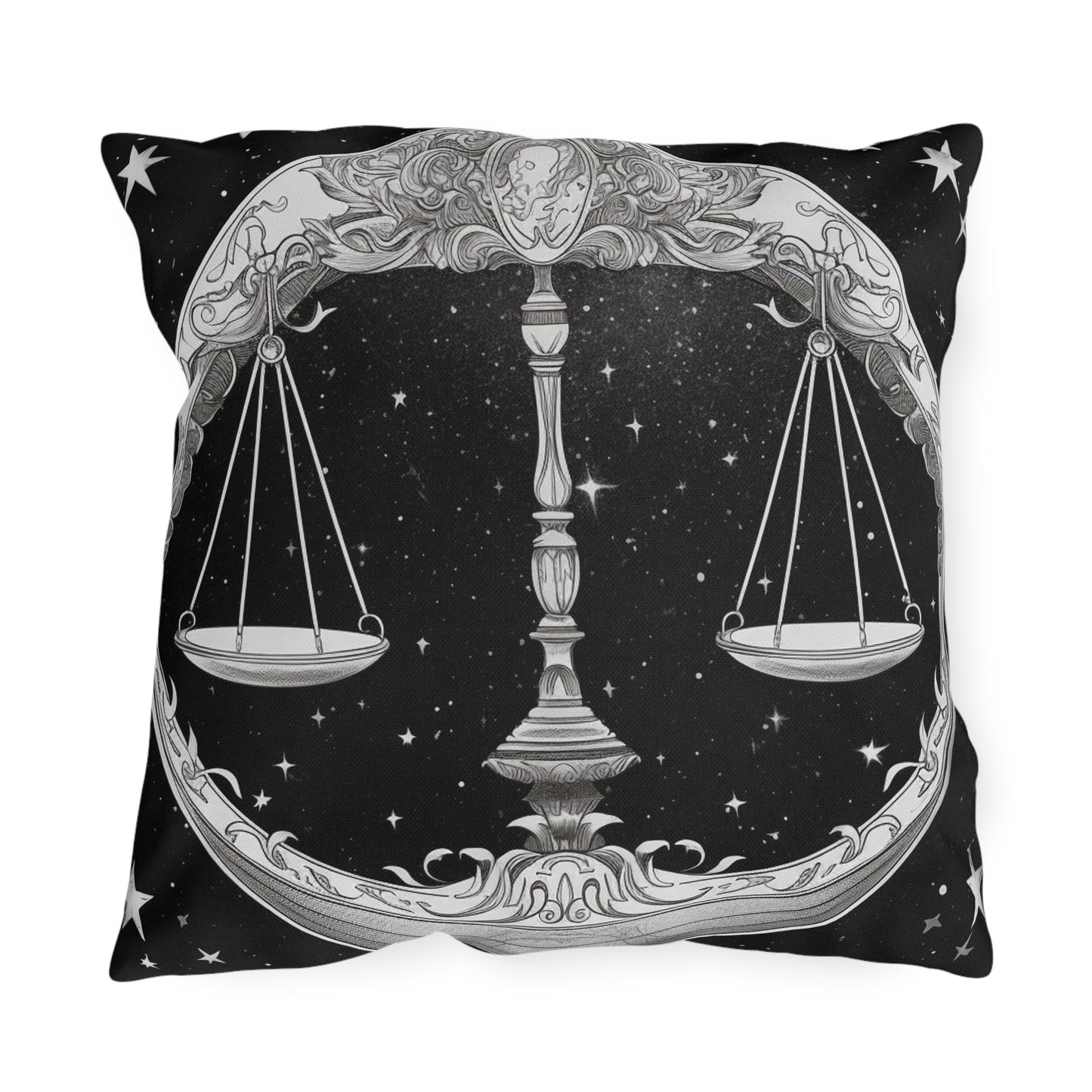 Libra Zodiac UV-Resistant Outdoor Pillow, Water-Resistant, Spun Polyester