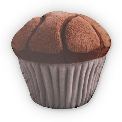 Chocolate Muffin Plush Shaped Pillow