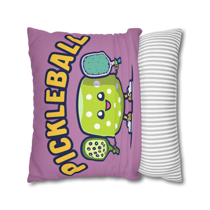 Pickleball Anime kawaii - Cartoon Graphic - Sport Character - Spun Polyester Square Pillow Case