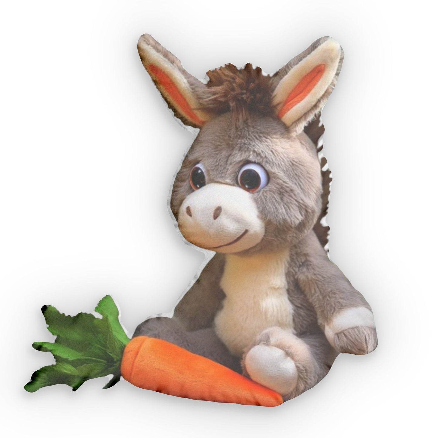 Donkey Carrot, Plush Shaped Pillow