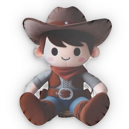 Cowboy Gift, Plush Shaped Pillow