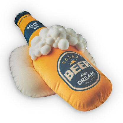 Beer Alcohol Drink, Plush Shaped Pillow