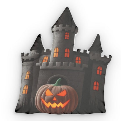 Haunted Castle Plush, Halloween Spooky Gift, Shaped Pillow