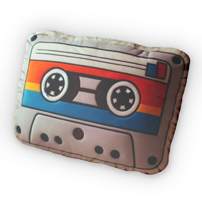 Cassette Tape Plush Shaped Pillow