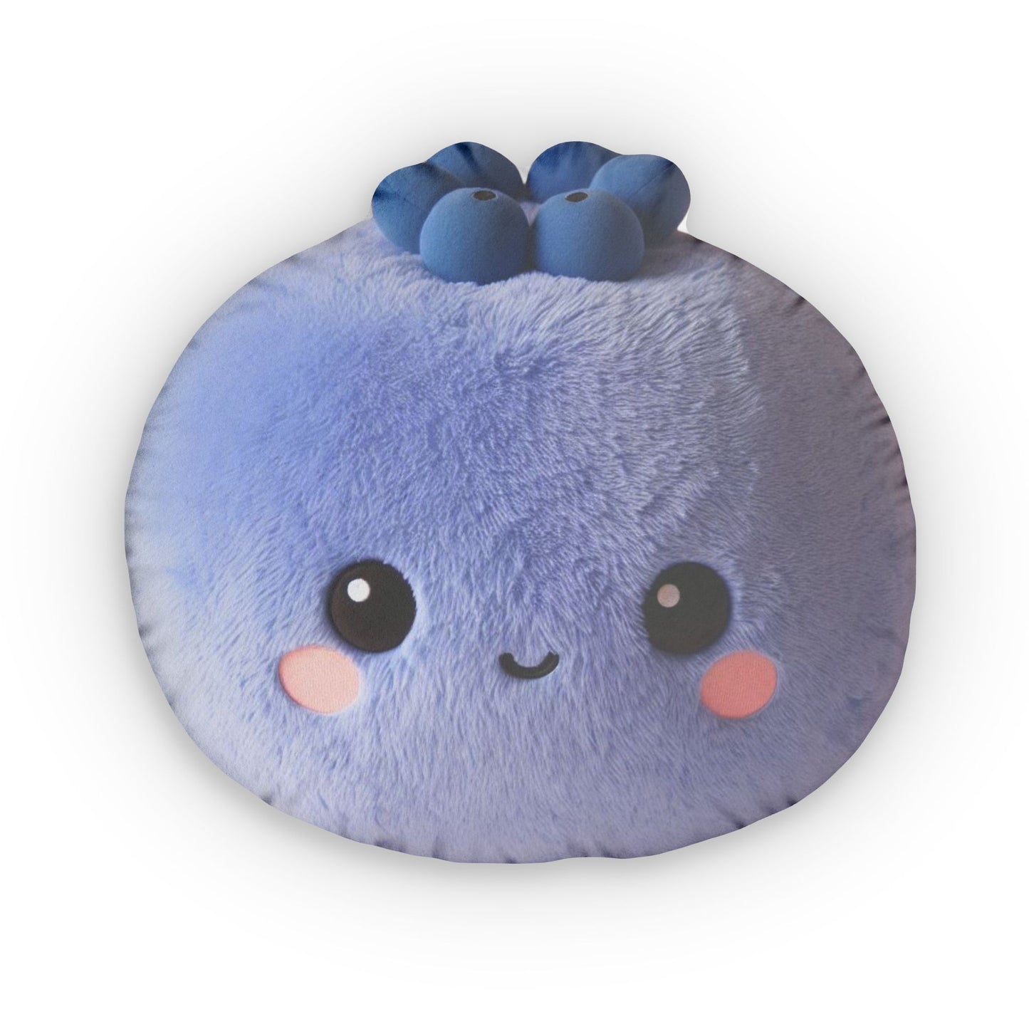 Blueberry Kawaii Plush, Shaped Pillow