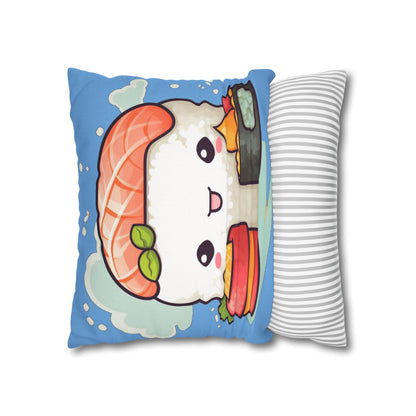 Anime Sushi - Japanese Cute kawaii - Otaku Gift - Spun Polyester Square Pillow Case