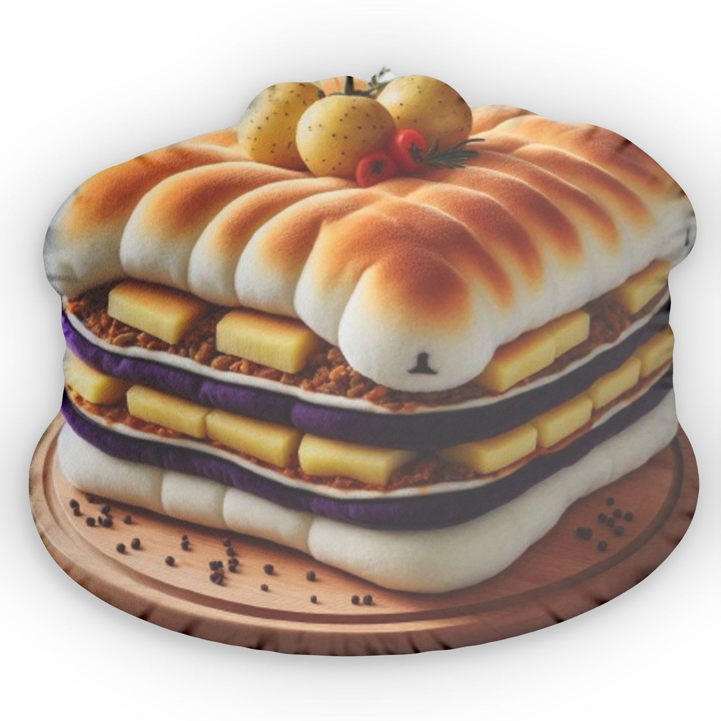 Moussaka Food Shaped Pillow