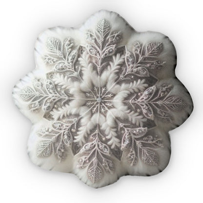 Snowflake Plush Shaped Pillow