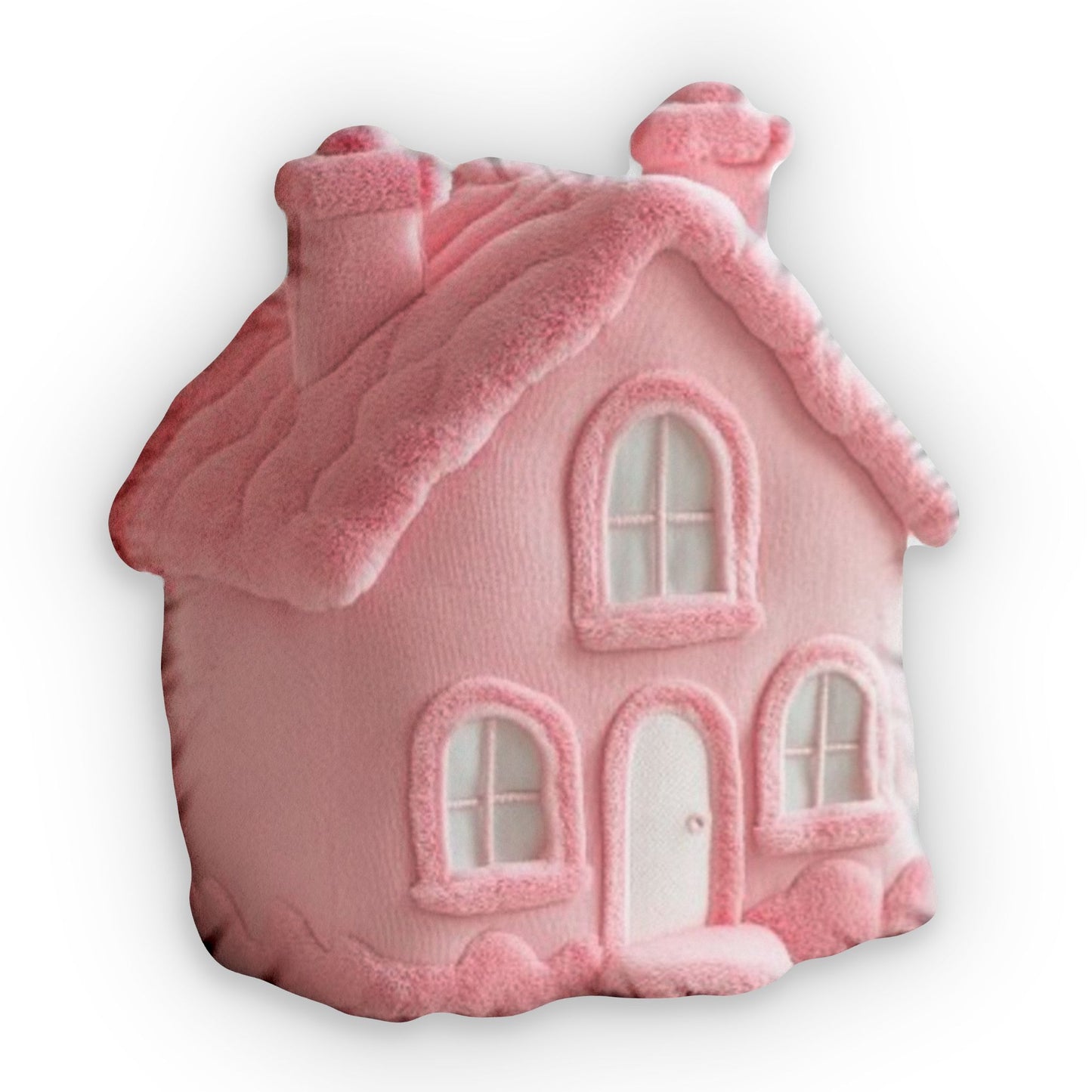 Pink Doll House Plush Shaped Pillow