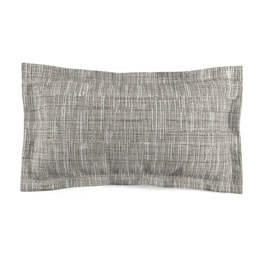 Silver Grey: Denim-Inspired, Contemporary Fabric Design - Microfiber Pillow Sham