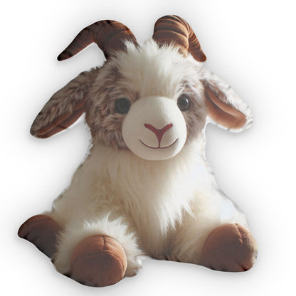 Goat Stuffed Animal Plush Shaped Pillow