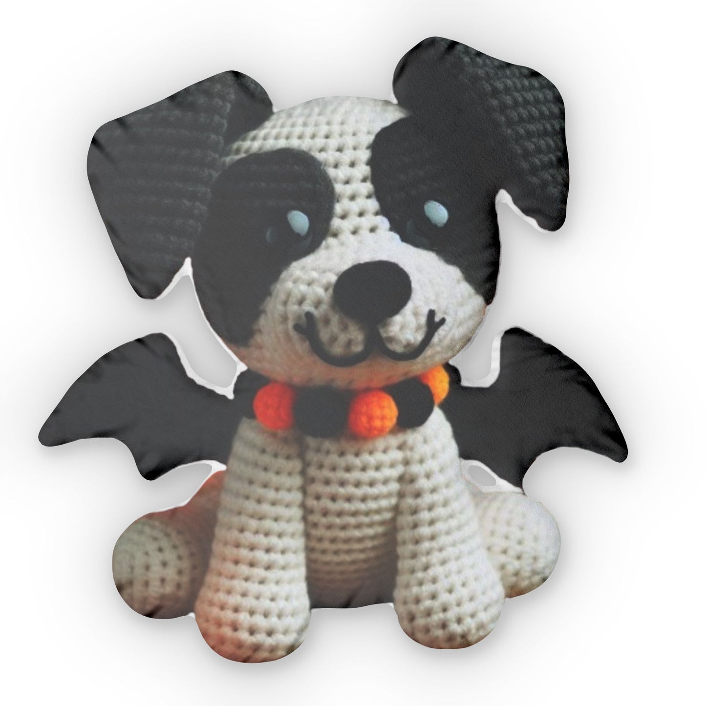 Crochet Halloween Dog, Spoky Gift, Plush Shaped Pillow