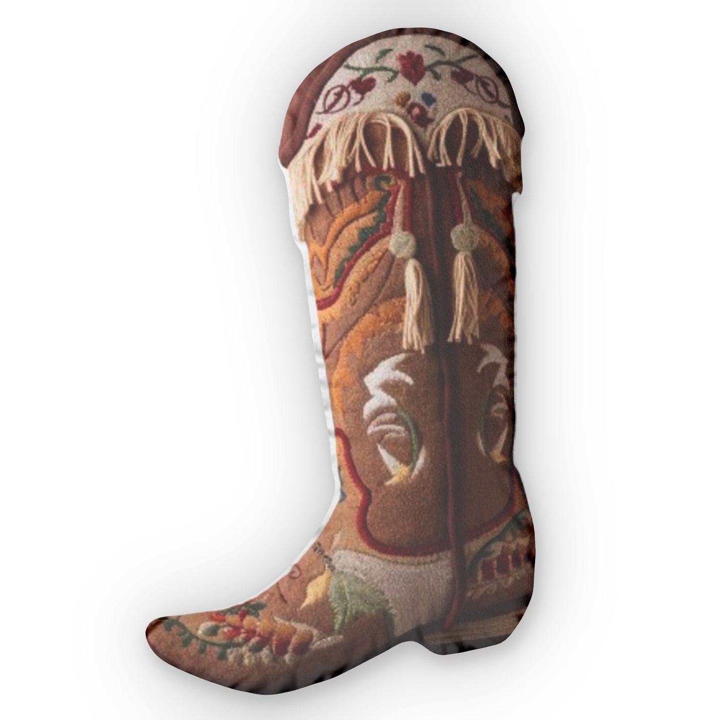 Native American Boot Style, High Boots Old Western Gift, Shaped Pillows