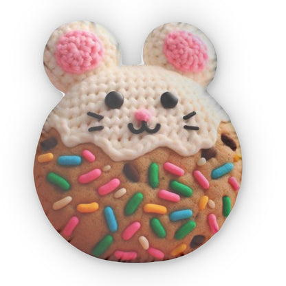 Mouse Cookie Cracker, Food Gift, Sprinkled Treat, Plush  Shaped Pillow