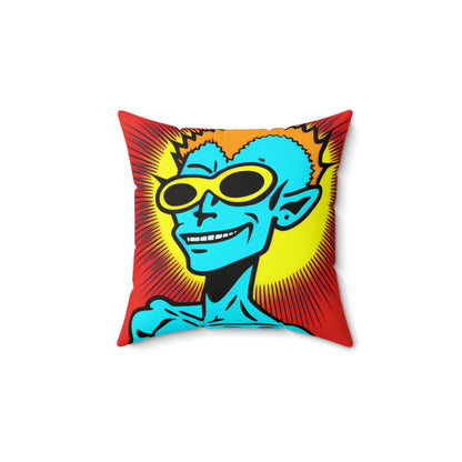 Anime Alien Hip Style Spun Polyester Square Pillow