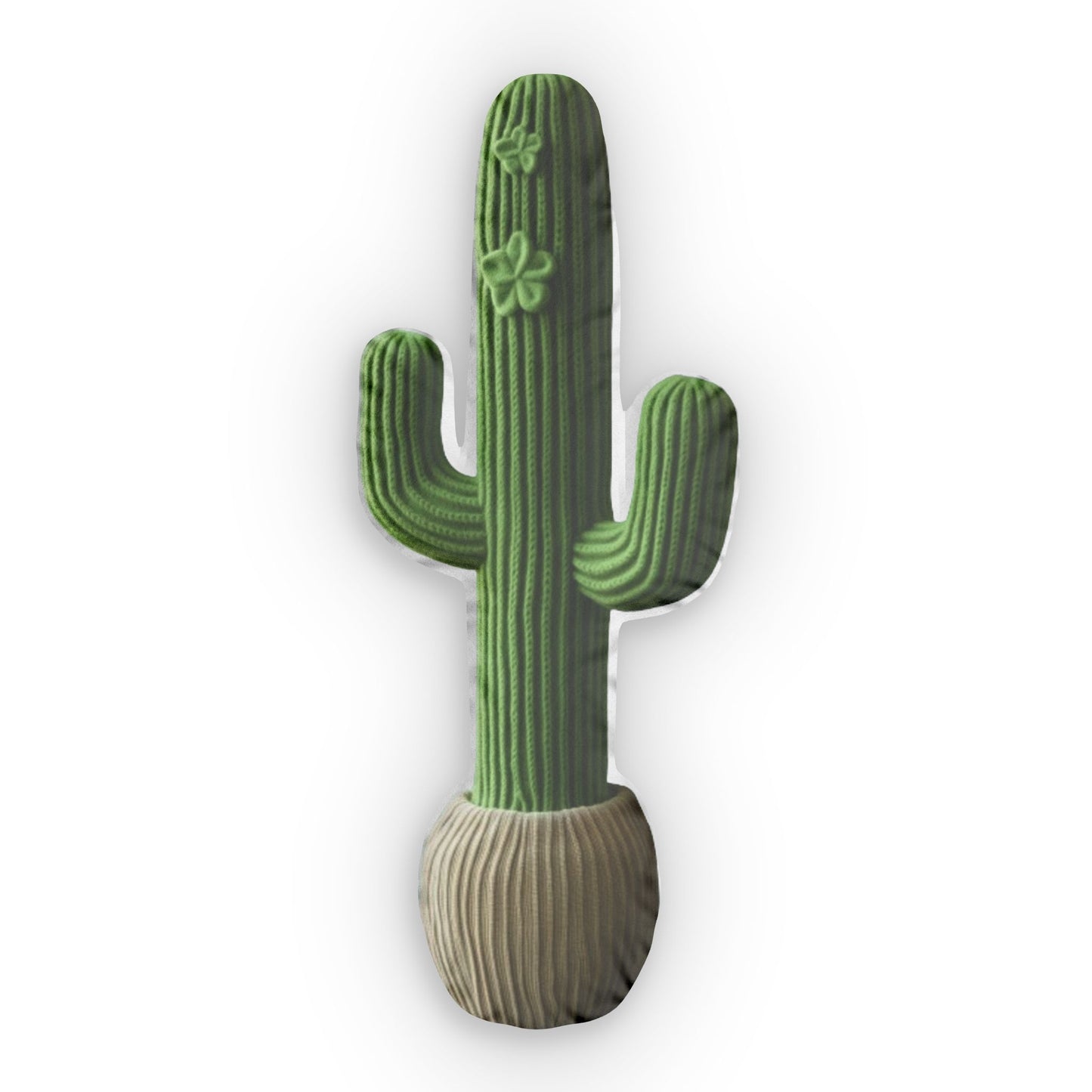 Corduroy Cactus Plush Shaped Pillow