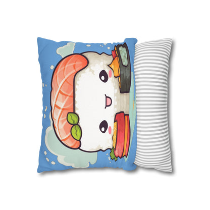 Anime Sushi - Japanese Cute kawaii - Otaku Gift - Spun Polyester Square Pillow Case