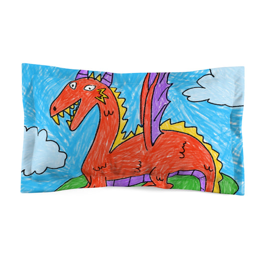 Fierce Dragon Medieval Microfiber Pillow Sham