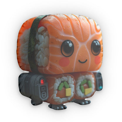 Sushi Robot Japan, Plush Shaped Pillow