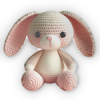 Crochet Bunny Doll | Crochet Animals | Crochet Doll | Crochet Stuffed Animal | Baby Gift for Girls | Baby Shower Gift | Shaped Pillow