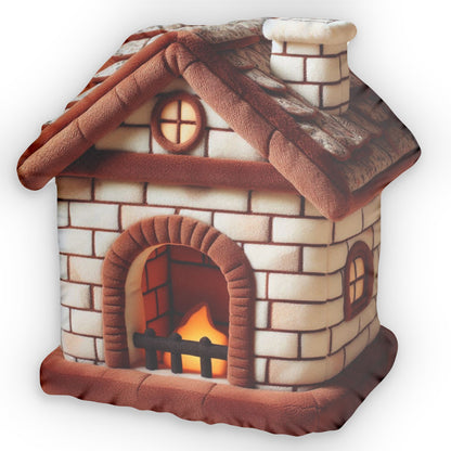 Fireplace Plush Shaped Pillow