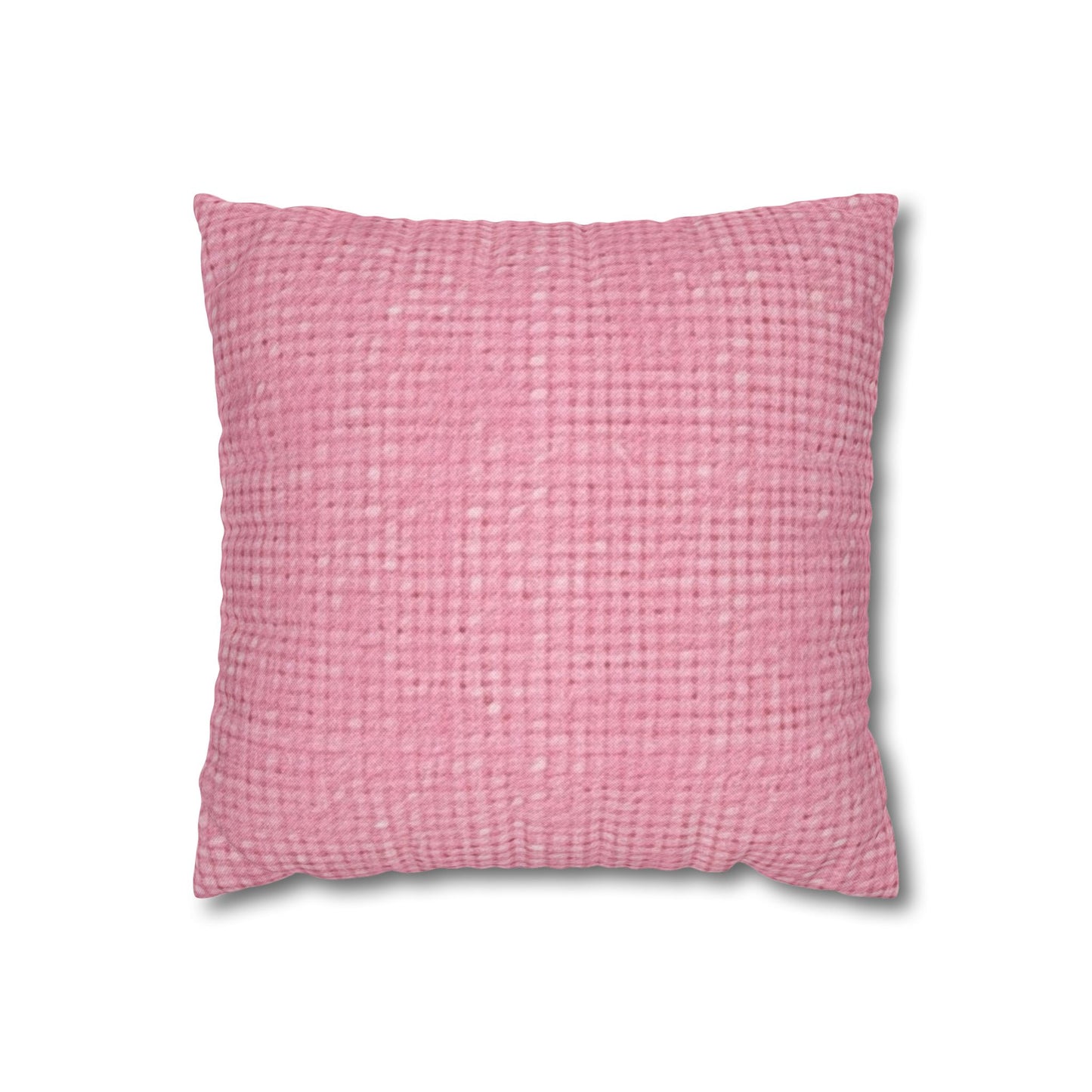 Pastel Rose Pink: Denim-Inspired, Refreshing Fabric Design - Spun Polyester Square Pillow Case