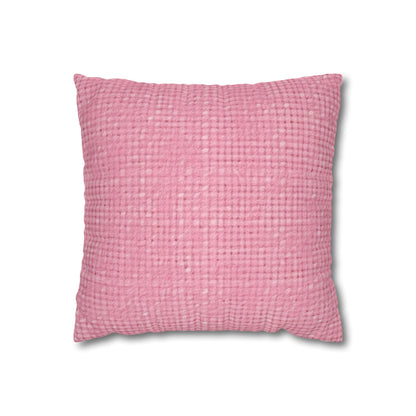 Pastel Rose Pink: Denim-Inspired, Refreshing Fabric Design - Spun Polyester Square Pillow Case