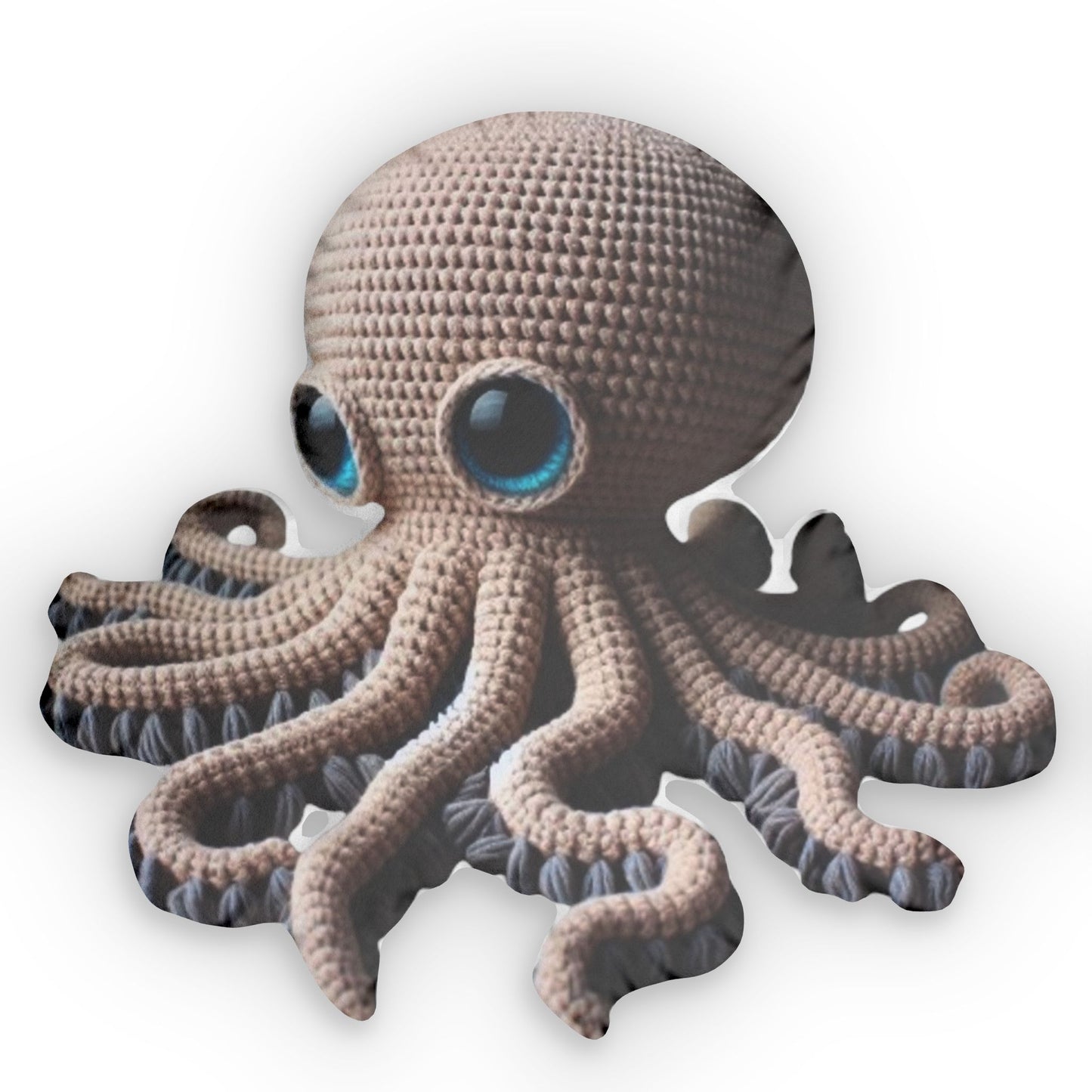 Big Mama Octopus - Plush toy, Shaped Pillow