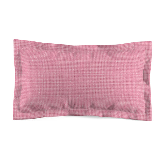 Pastel Rose Pink: Denim-Inspired, Refreshing Fabric Design - Microfiber Pillow Sham