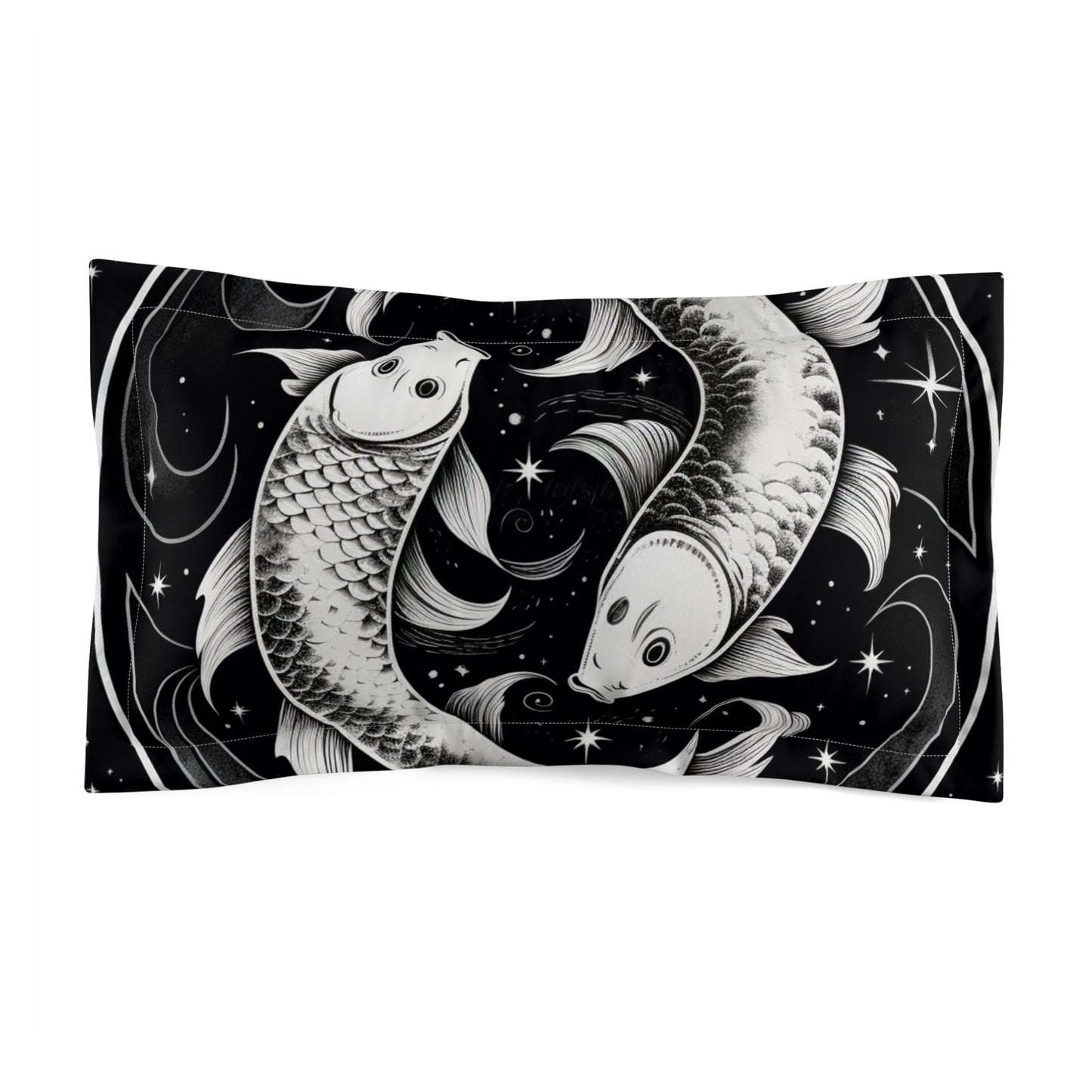 Pisces Zodiac Microfiber Pillow Sham, Lightweight, Multiple Sizes