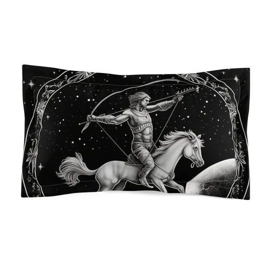 Sagittarius Sign Microfiber Pillow Sham, Lightweight, Envelope Closure