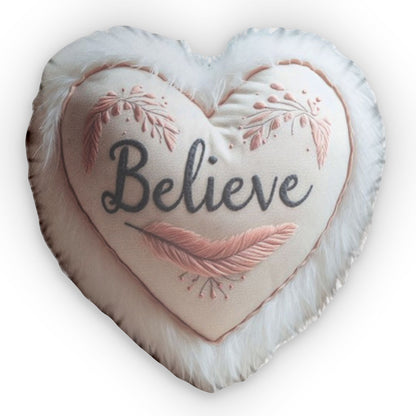 Believe Plush Shaped Pillow