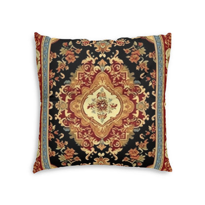 Tufted Floor Pillow, Oriental-Inspired Design, Polyester & Stitching