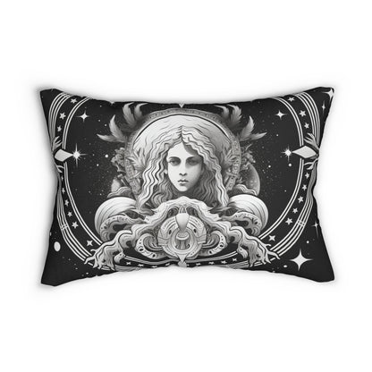 Virgo Zodiac Design, Spun-Polyester Lumbar Pillow, Double-Sided Print