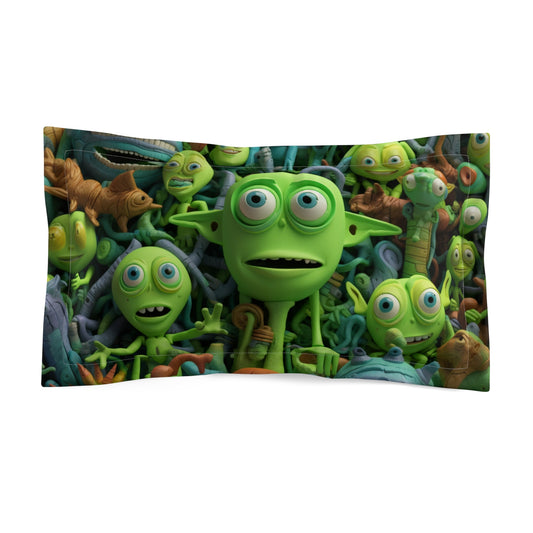 Toy Alien Story Space Character Galactic UFO Anime Cartoon - Microfiber Pillow Sham