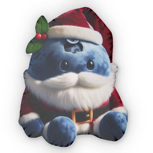 Blueberry Santa Claus, Christmas Gift, Plush Shaped Pillow