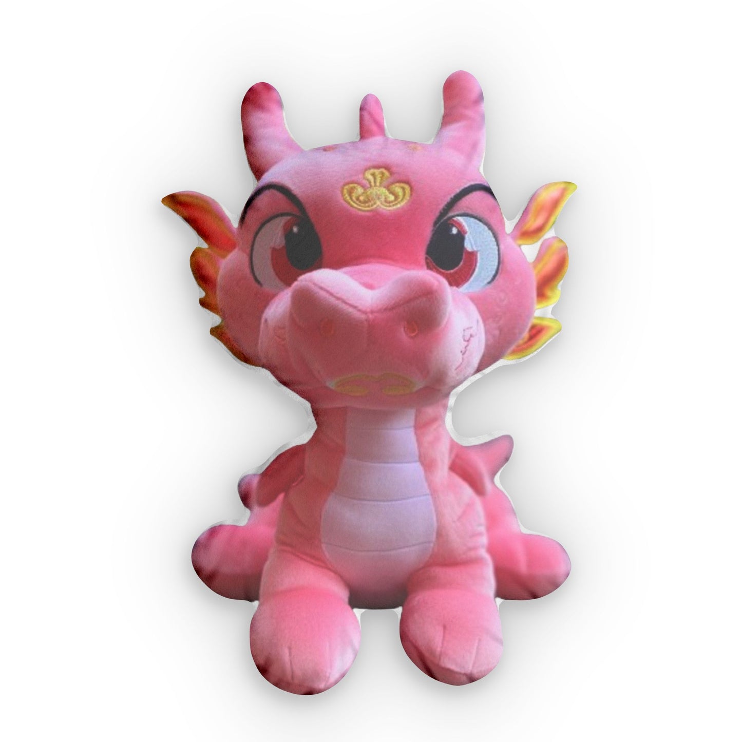 Pink Cute Chinese Dragon, Plush Shaped Pillow