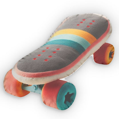 Skateboard Plush, Skater Gift, Shaped Pillow