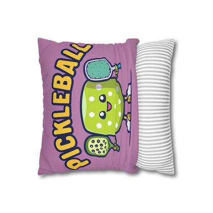 Pickleball Anime kawaii - Cartoon Graphic - Sport Character - Spun Polyester Square Pillow Case