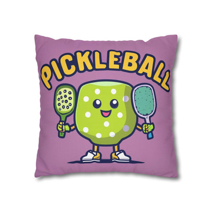 Pickleball Anime kawaii - Cartoon Graphic - Sport Character - Spun Polyester Square Pillow Case