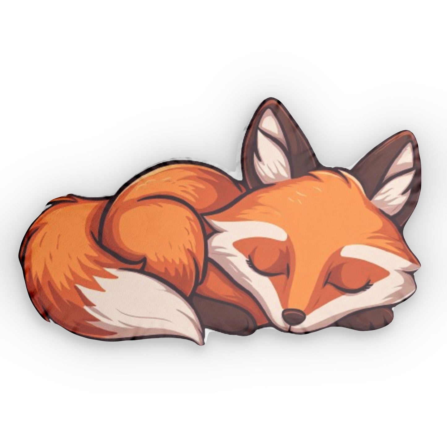 Fancy Forest Fox Shaped Pillow