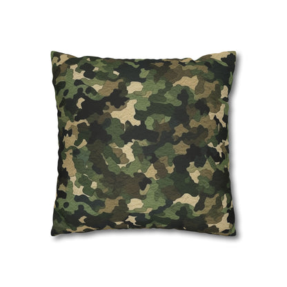 Classic Camo | Camouflage Wrap | Traditional Camo - Spun Polyester Square Pillow Case