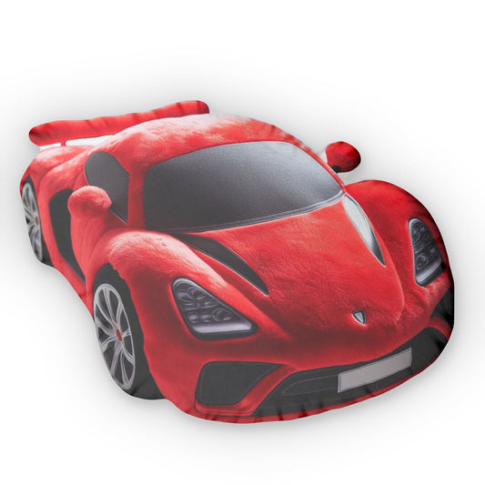 Red Sport Car Plush, Kid Gift, Shaped Pillow