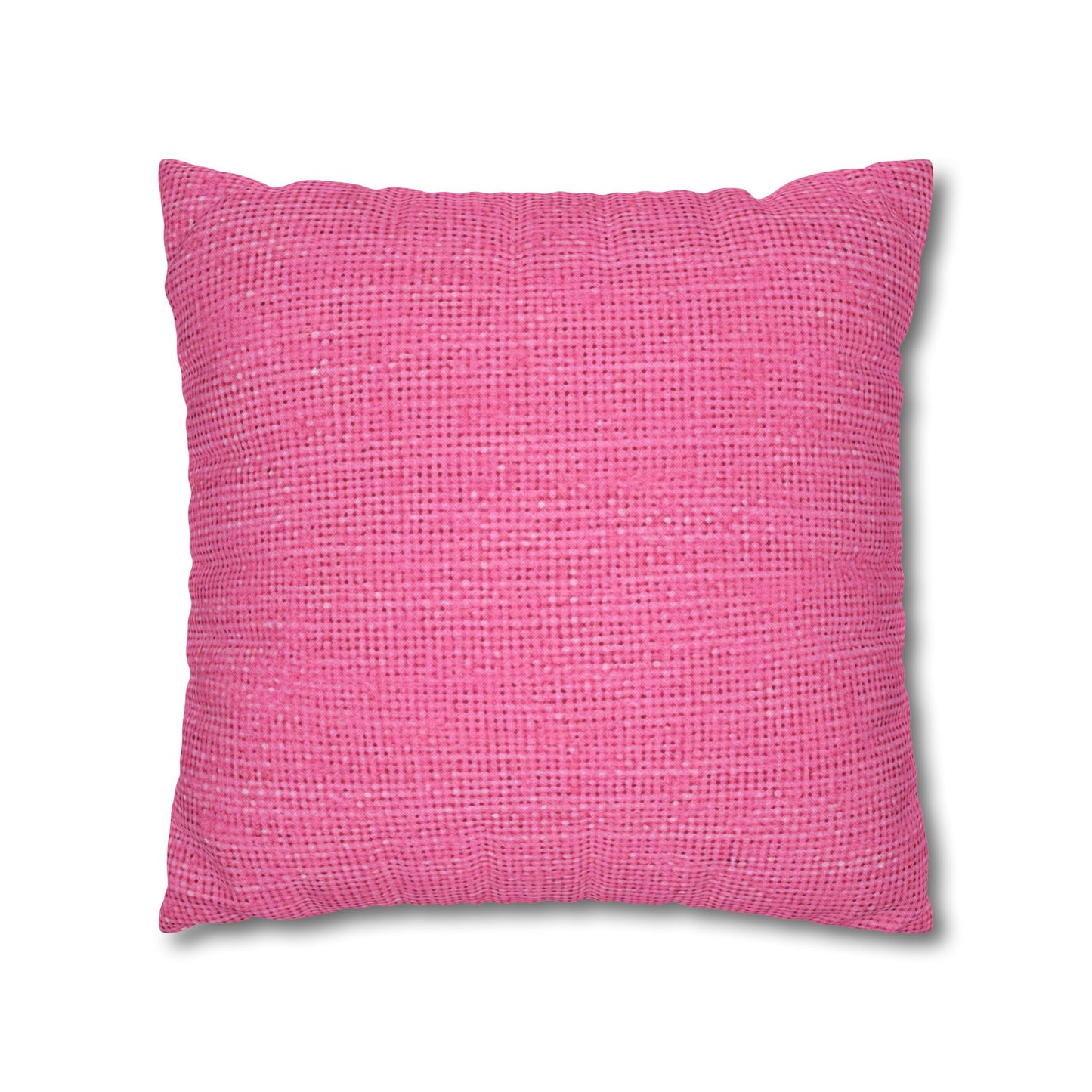 Doll-Like Pink Denim Designer Fabric Style - Spun Polyester Square Pillow Case