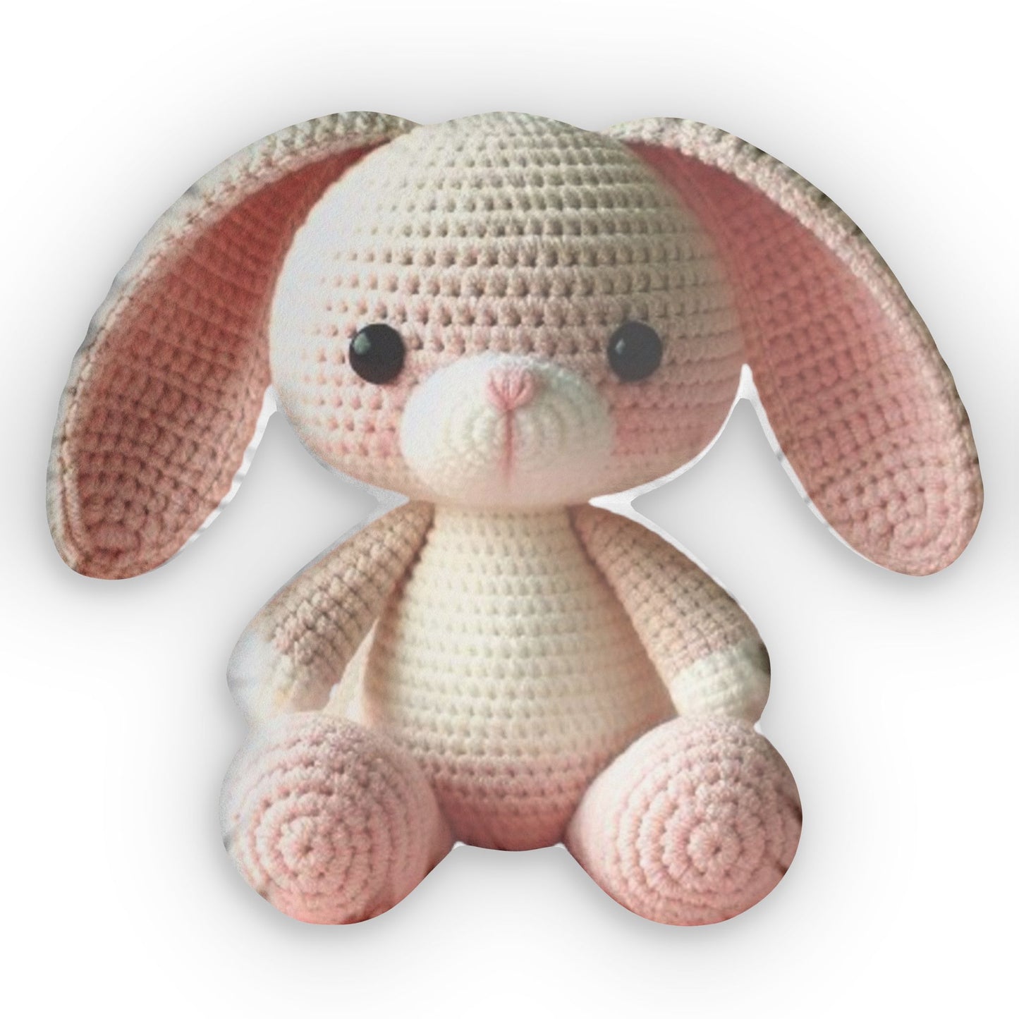 Crochet Bunny Doll | Crochet Animals | Crochet Doll | Crochet Stuffed Animal | Baby Gift for Girls | Baby Shower Gift | Shaped Pillow