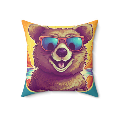 Quokka Animal Culture Character Anime Spun Polyester Square Pillow