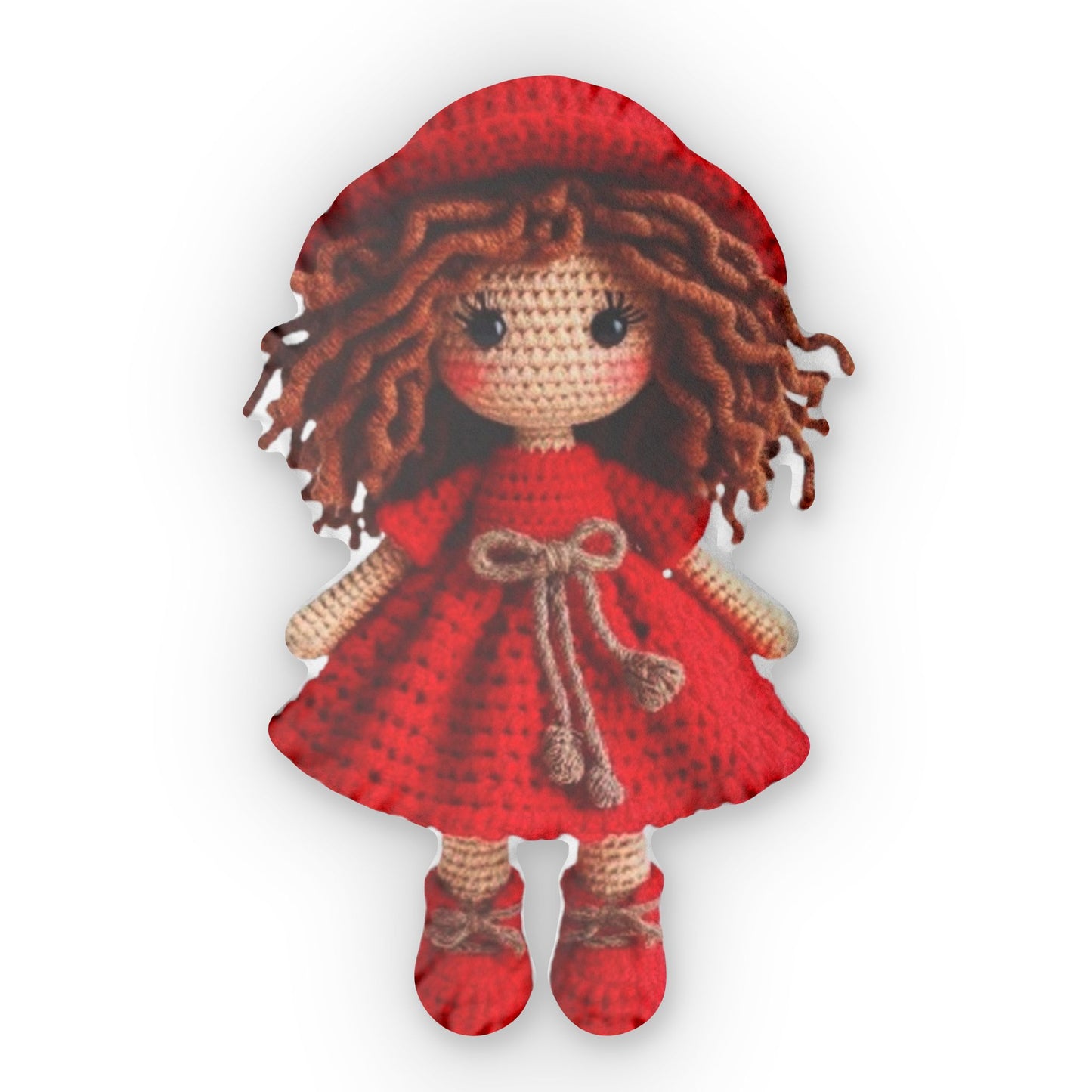 LADY CHRISTMAS Gift Decorative princess crochet doll Object for bookcases, baby Gift for adult and child, Shaped Pillow