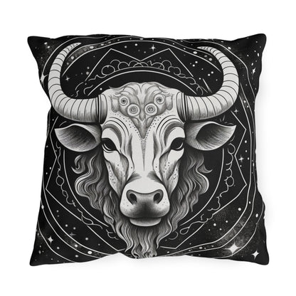 Taurus Zodiac UV-Resistant Outdoor Pillow, Water-Resistant, Spun Polyester